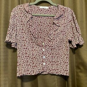 Monte BoHo Floral Top Size S